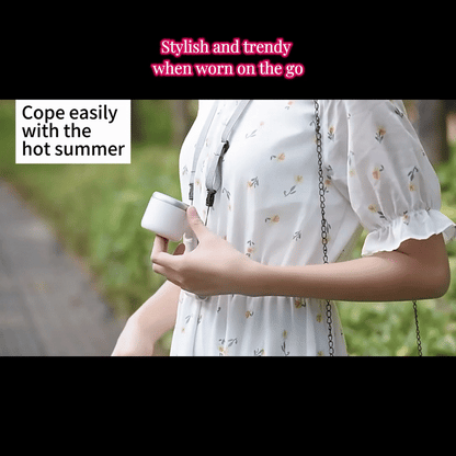2025 Portable Neck-Hanging & Folding Mini Turbo Fan